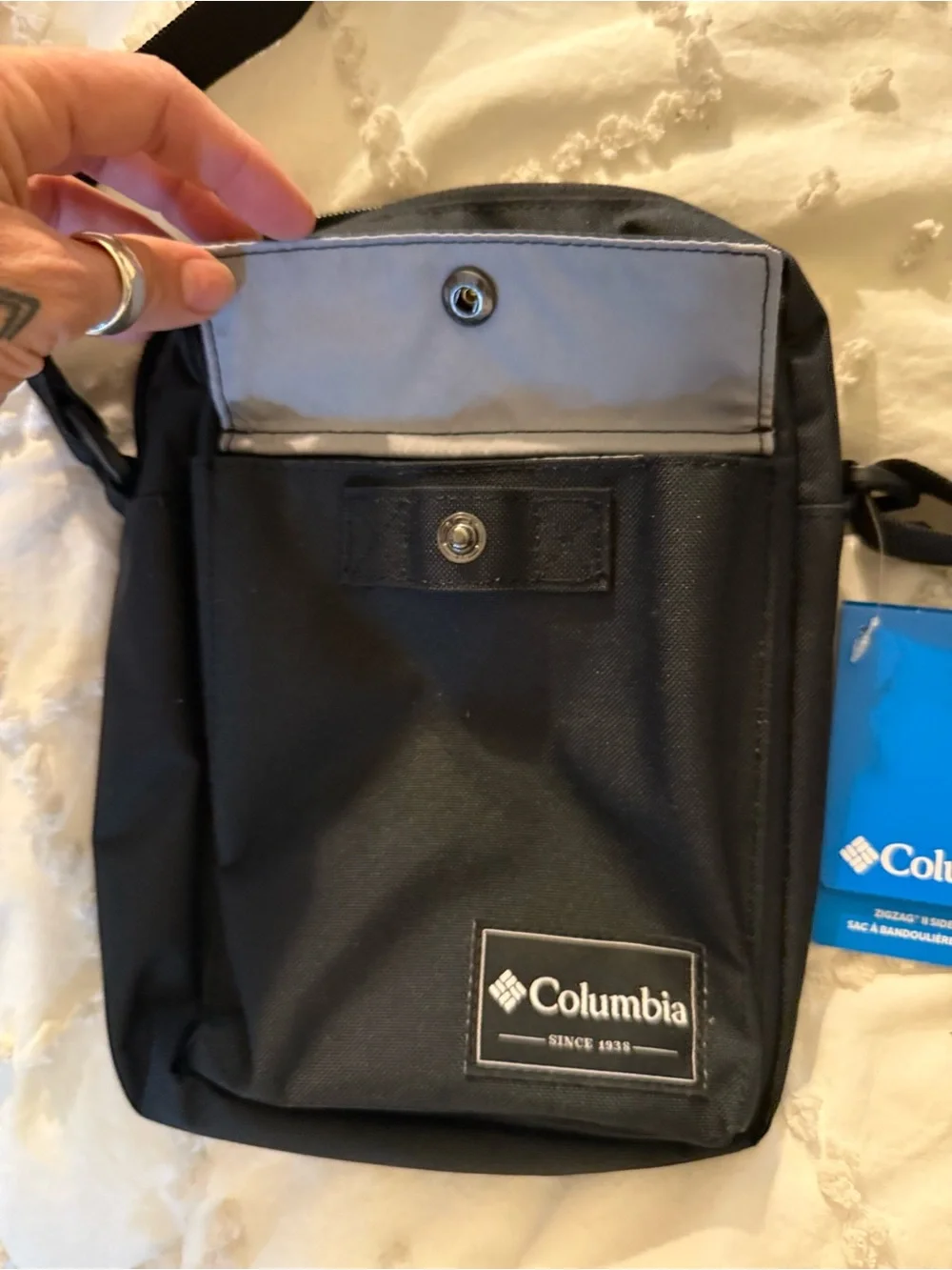 Columbia Black Compact Crossbody Messenger Bag